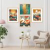 SET OF 4 DIGITAL WALL PAINTING
