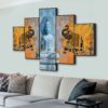 Set Of Five Framed Digital Wall Painting - Image 4