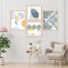 SET OF 4 DIGITAL WALL PAINTING
