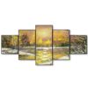 Set Of Five Framed Digital Wall Painting - Image 2